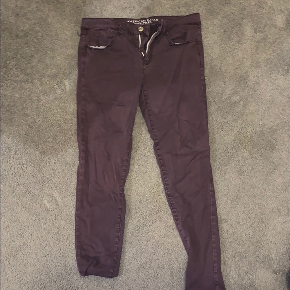 Purple AEO Jeggings